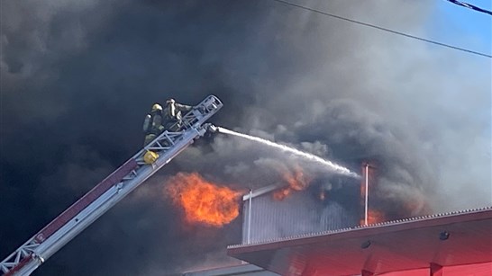 Incendie chez Équipements Champagne : une perte totale