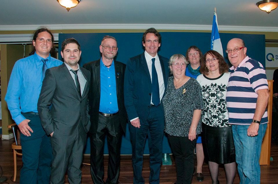 Pierre-Karl Péladeau en visite à Windsor