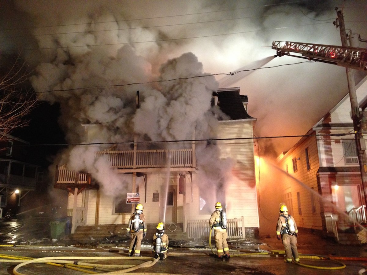Feu sur la rue St-Georges à Windsor