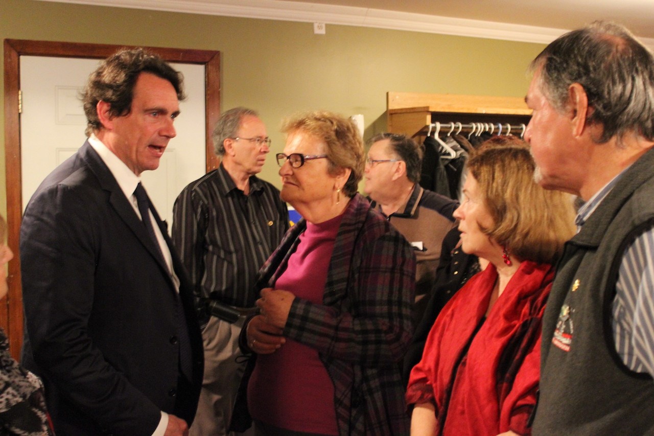 Pierre-Karl Péladeau en visite à Windsor