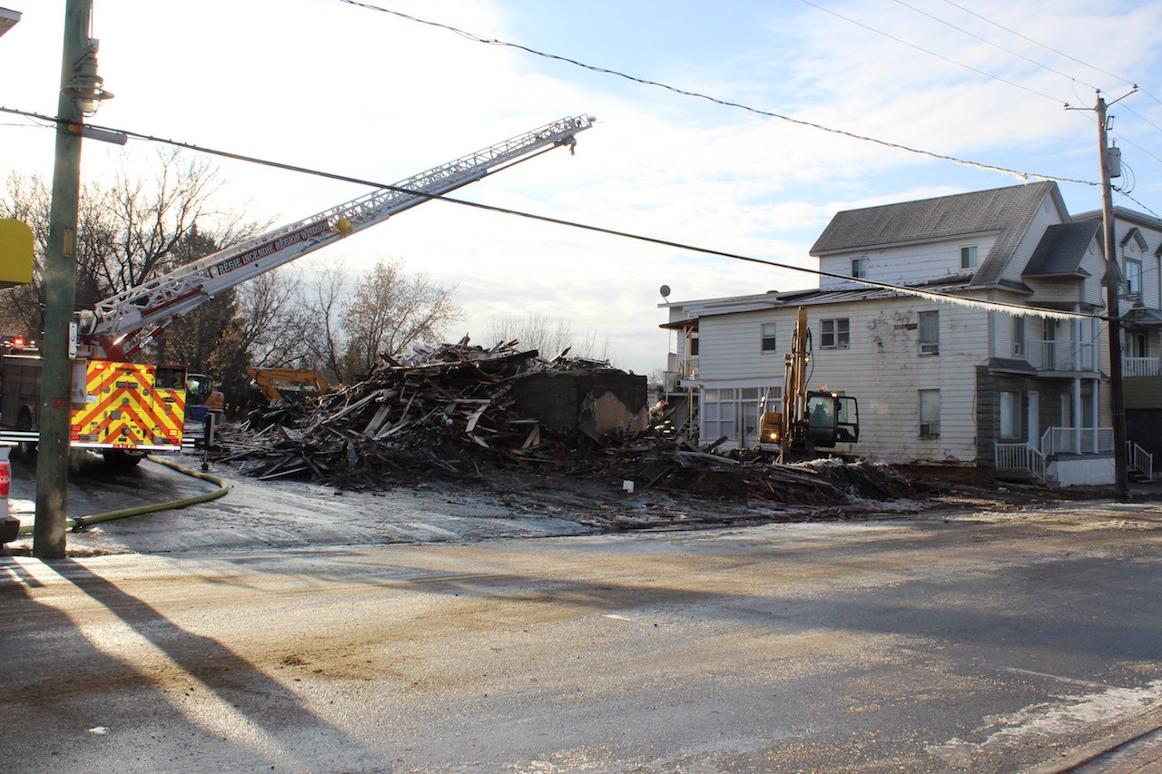 Feu sur la rue St-Georges à Windsor