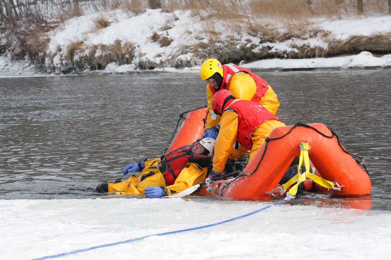 Exercice de sauvetage