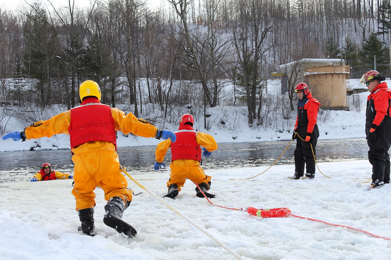 Exercice de sauvetage