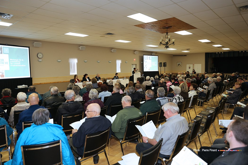 1re réunion général de la Caisse du Val-Saint-François