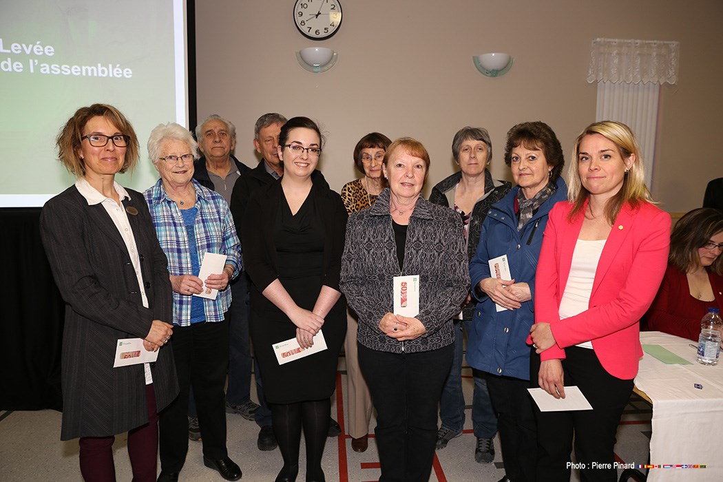 1re réunion général de la Caisse du Val-Saint-François
