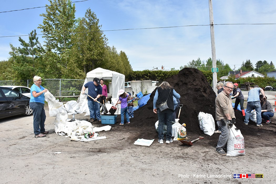 Distribution de compost à Windsor