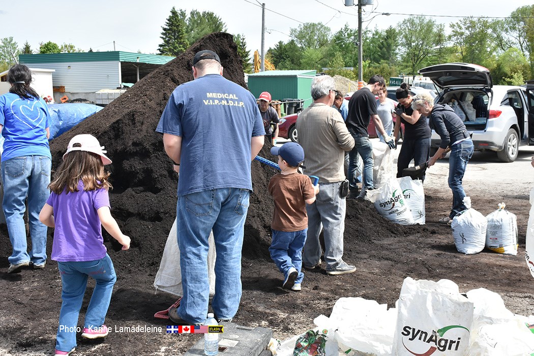 Distribution de compost à Windsor