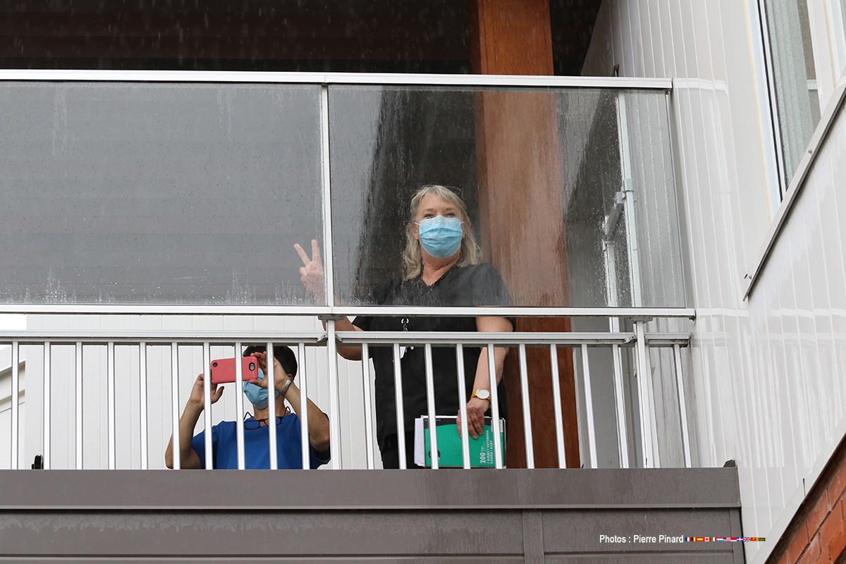 Parade d'appui au personnel de la santé