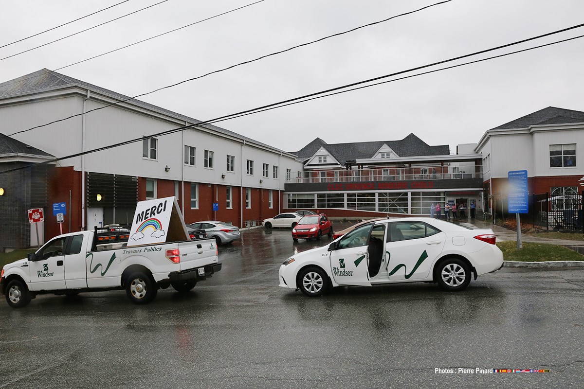 Parade d'appui au personnel de la santé