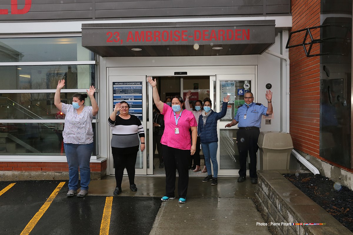 Parade d'appui au personnel de la santé