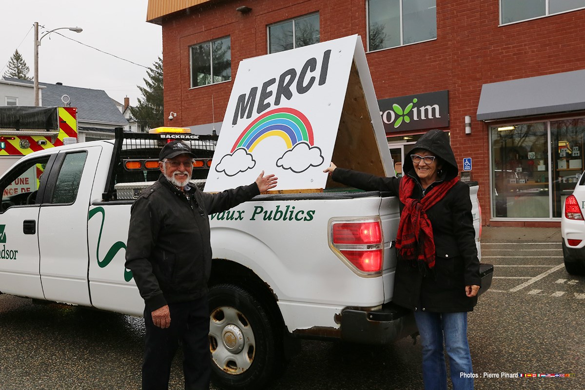 Parade d'appui au personnel de la santé