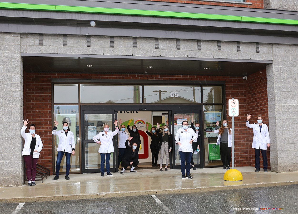 Parade d'appui au personnel de la santé