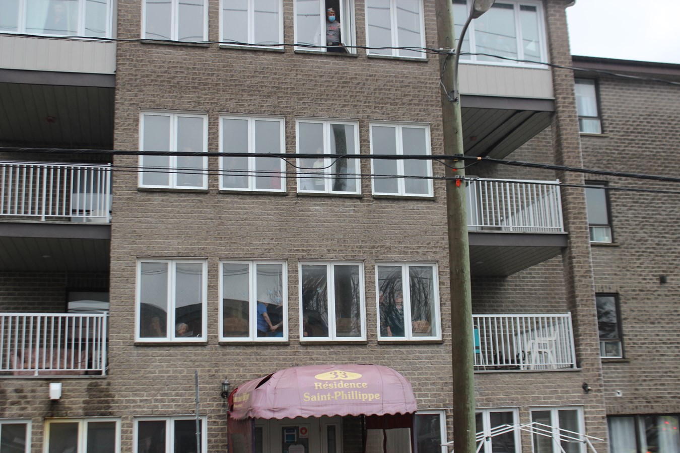 Parade d'appui au personnel de la santé