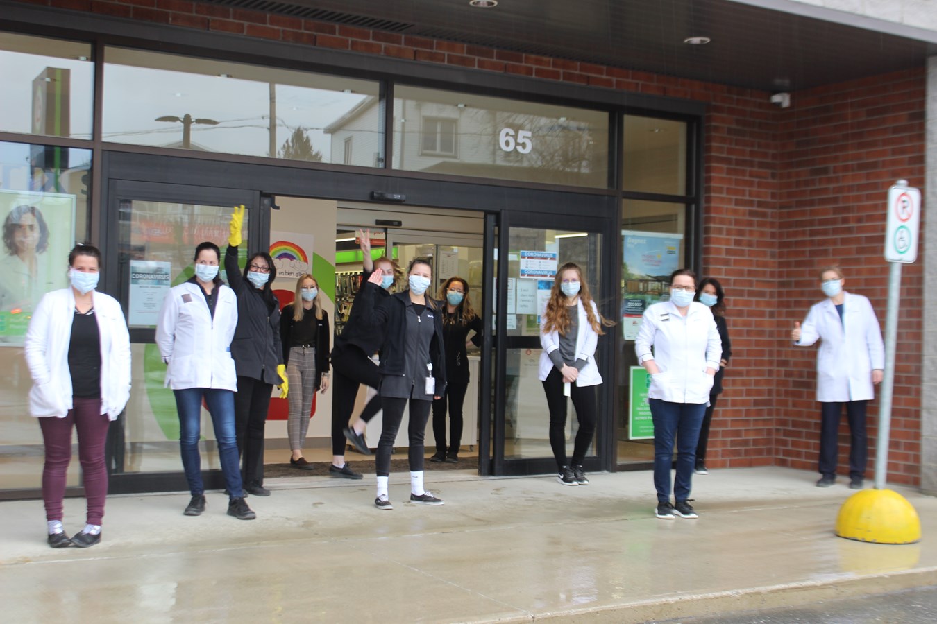 Parade d'appui au personnel de la santé